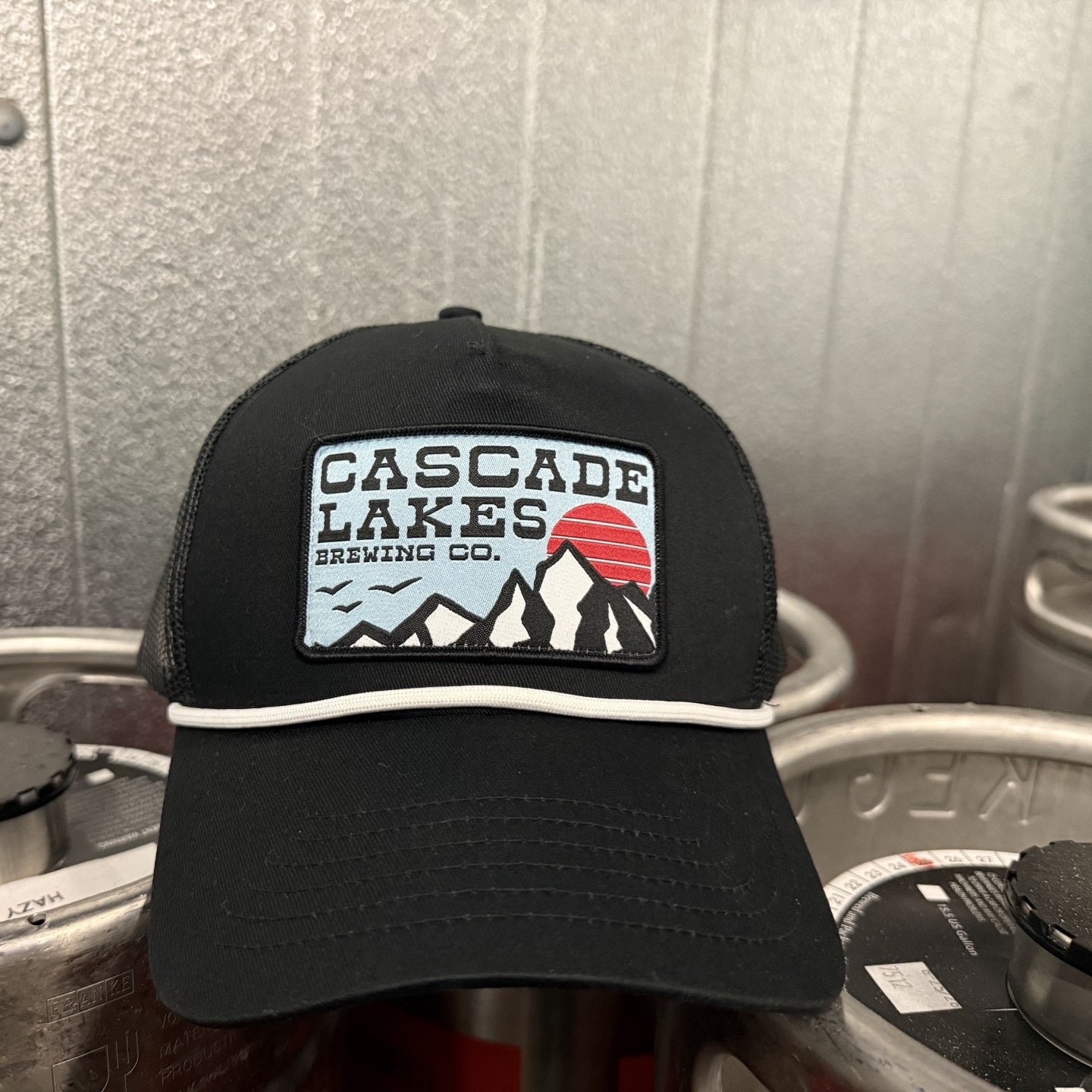Black Patch Cap w/ Rope