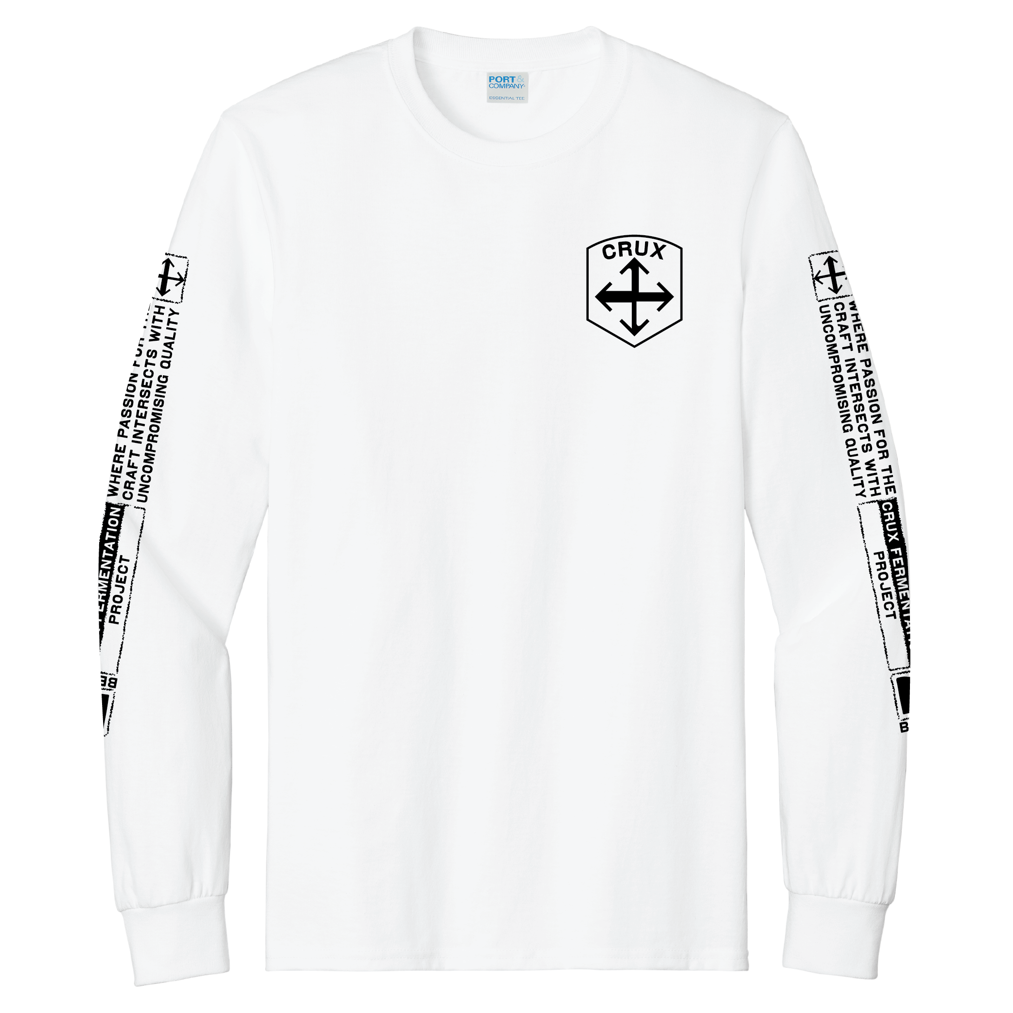 Crux Long Sleeve Tee | White