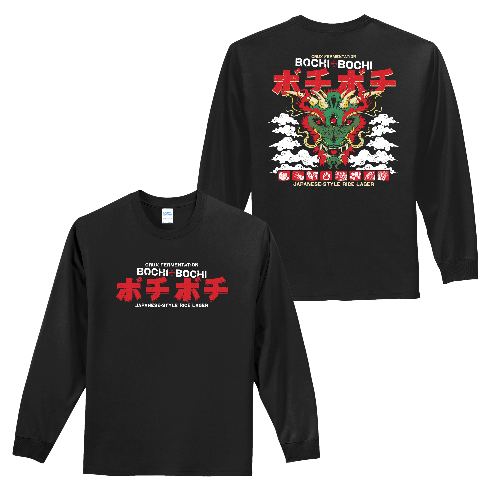 Bochi Bochi Long Sleeve T | Black
