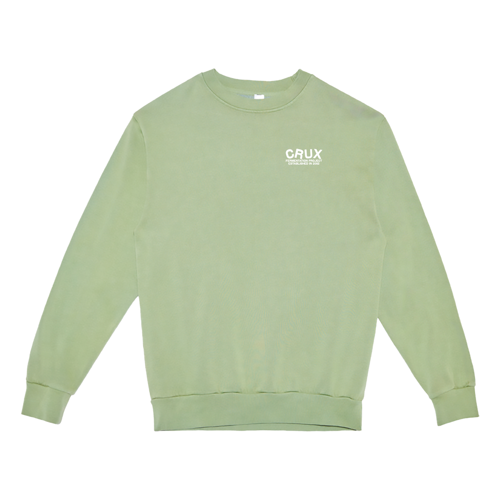 All Roads Lead Here Crux Crewneck | Pigment Dyed Green