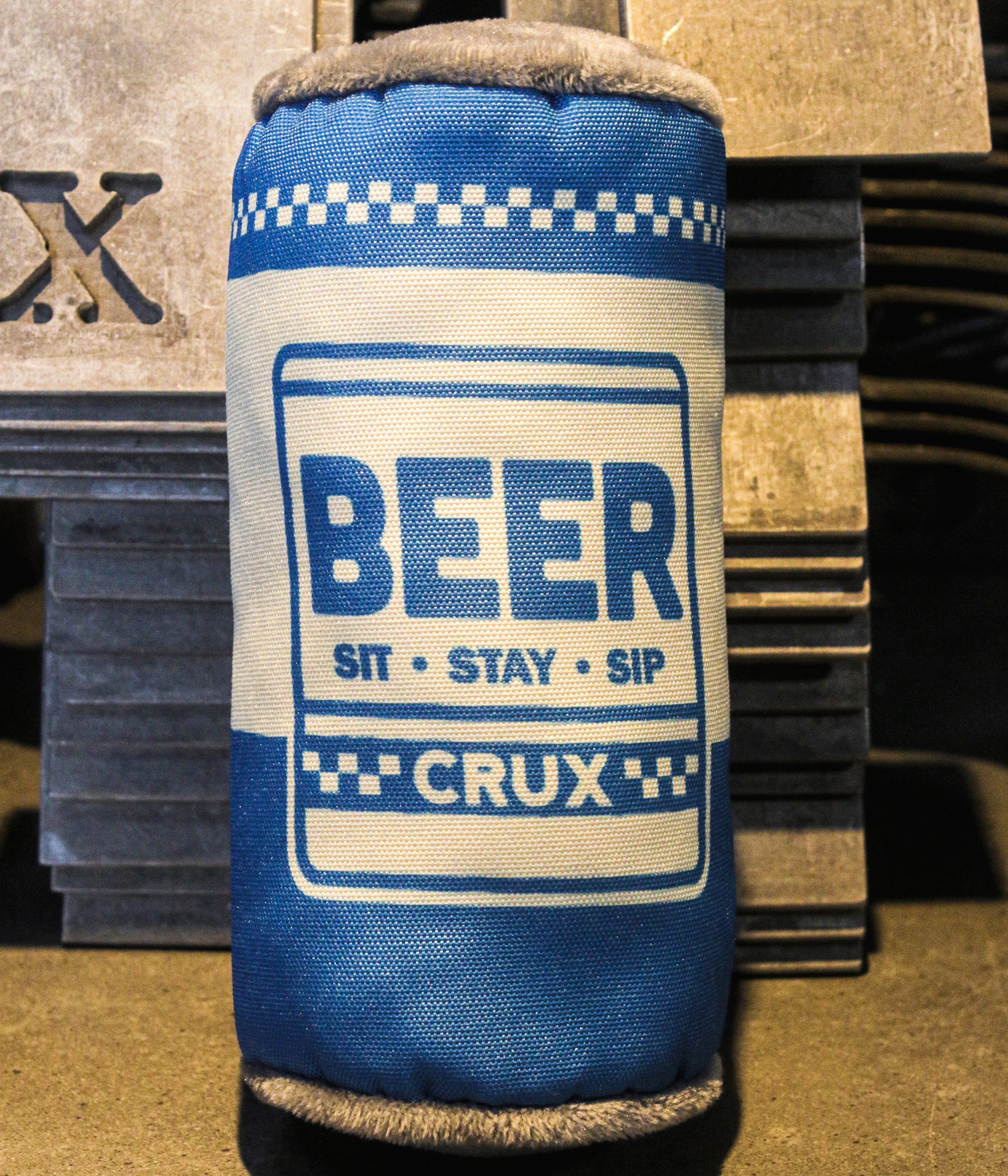 Beer Can Dog Toy