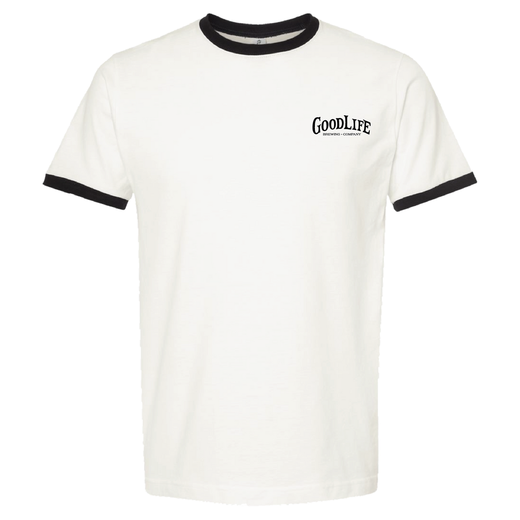 Ringer Tee | White/Black