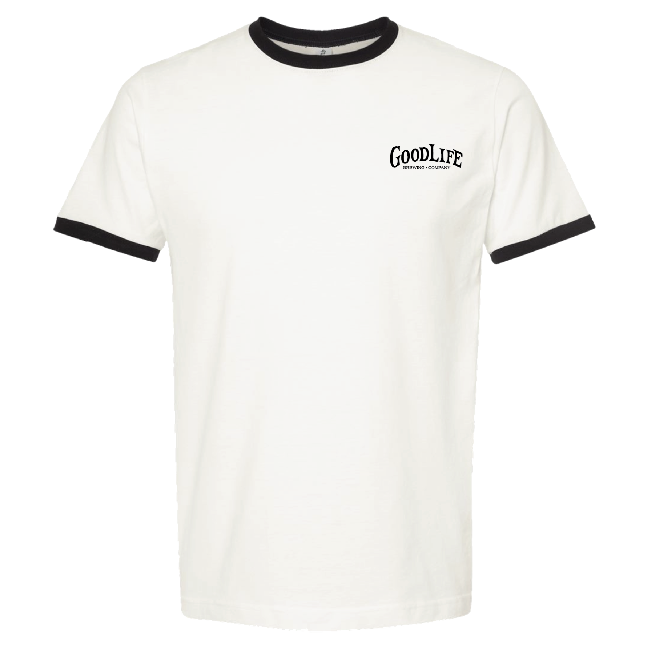 Ringer Tee | White/Black