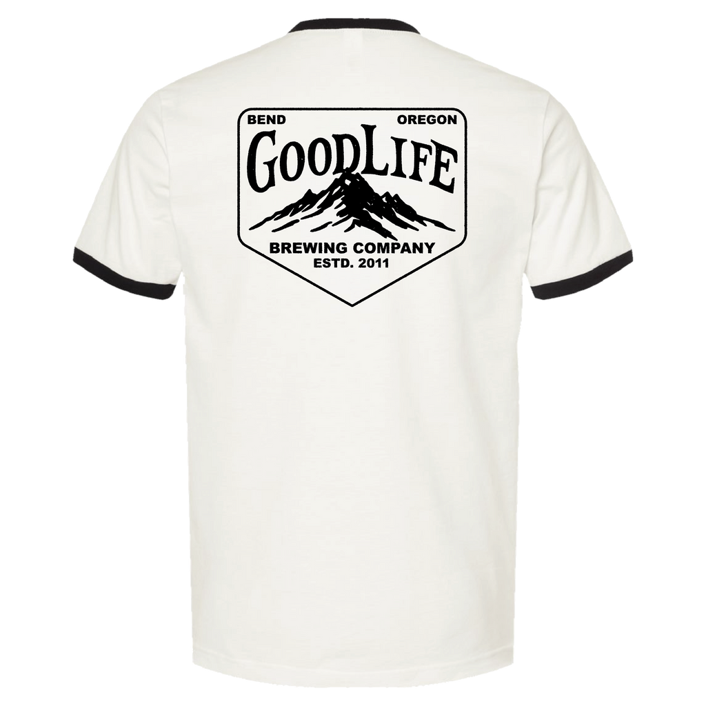 Ringer Tee | White/Black