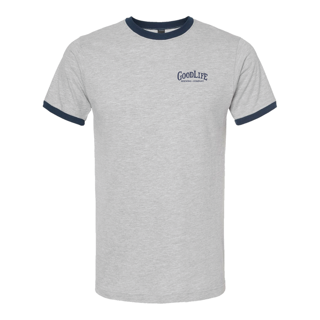 Find Your GoodLife Tee | Heather Grey/Navy