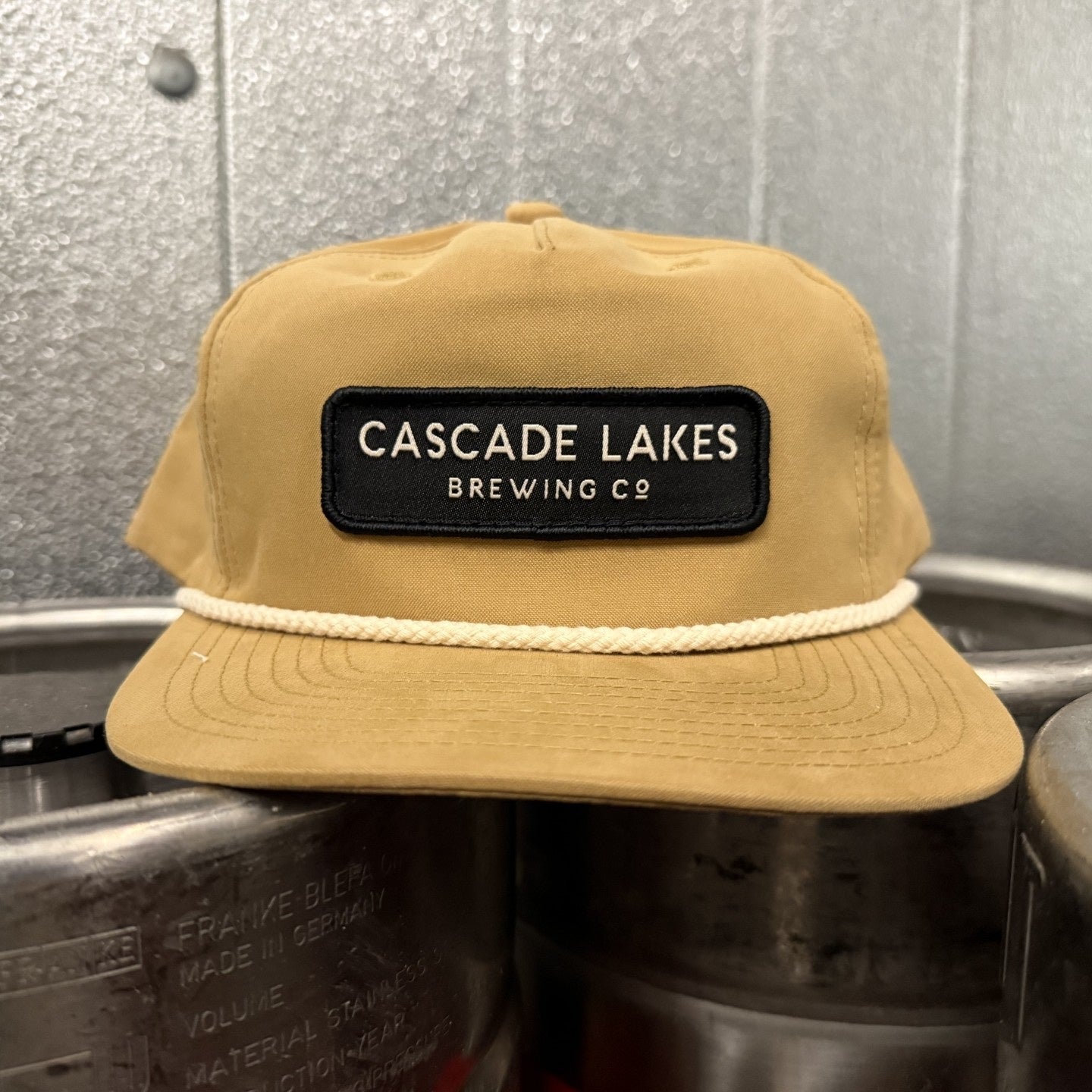 Grandpa Mustard Hat Patch w/ Rope