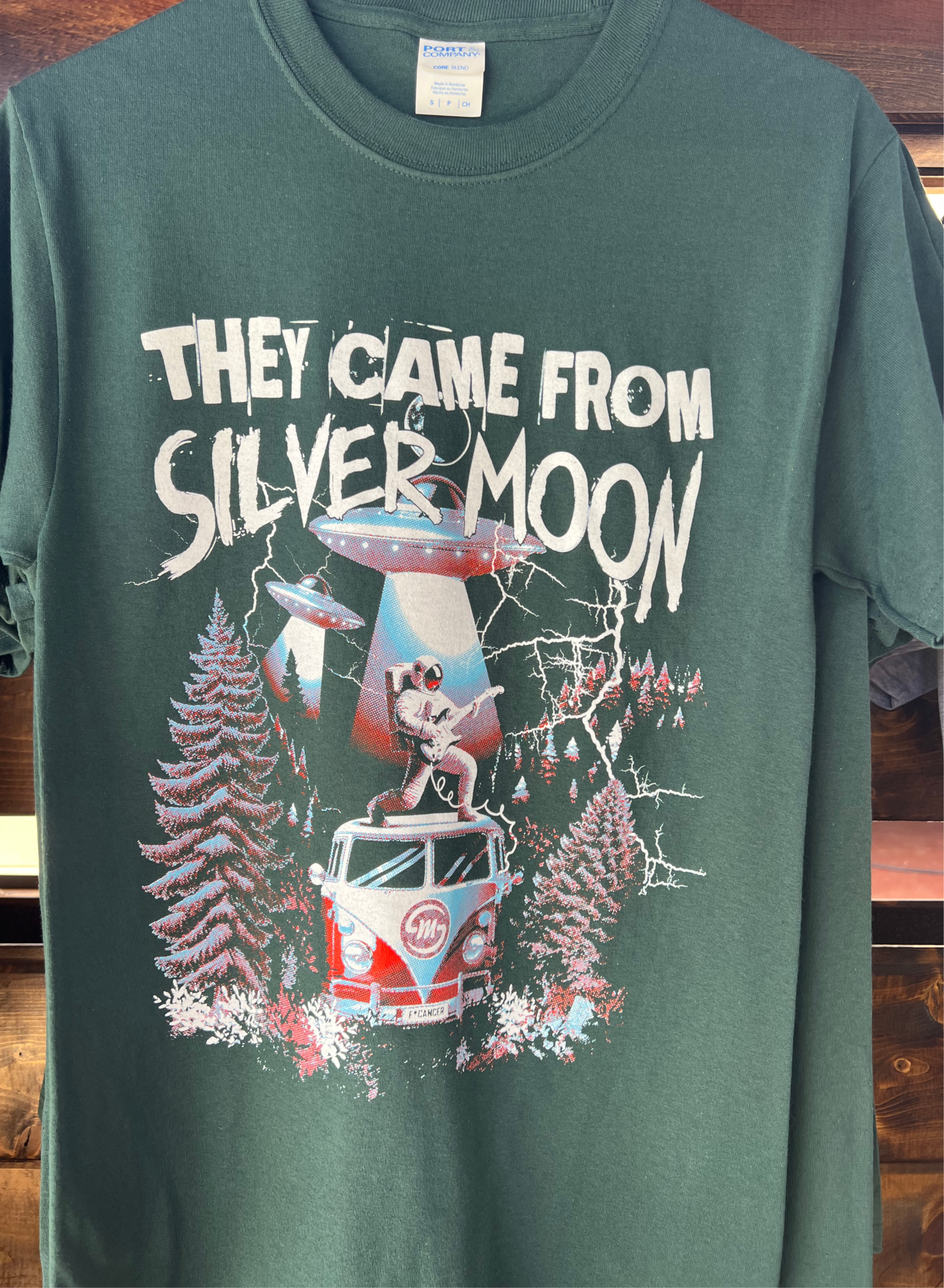 They Came From Silver Moon Tee | Green