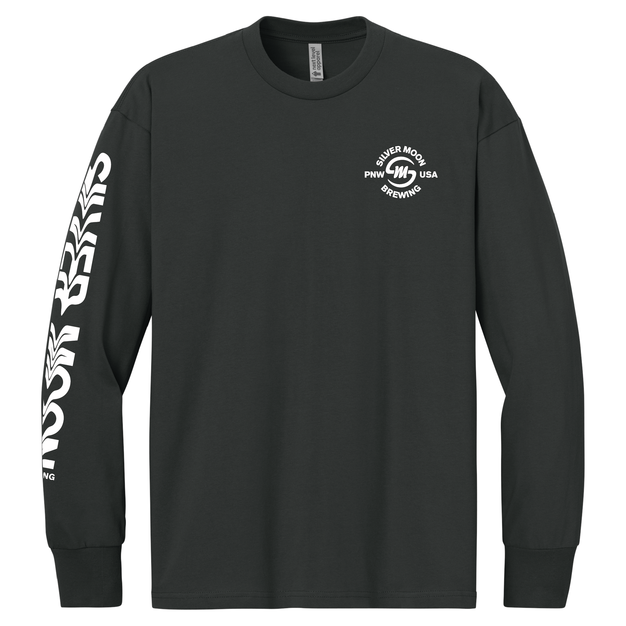 Silver Moon Unisex Long Sleeve | Black