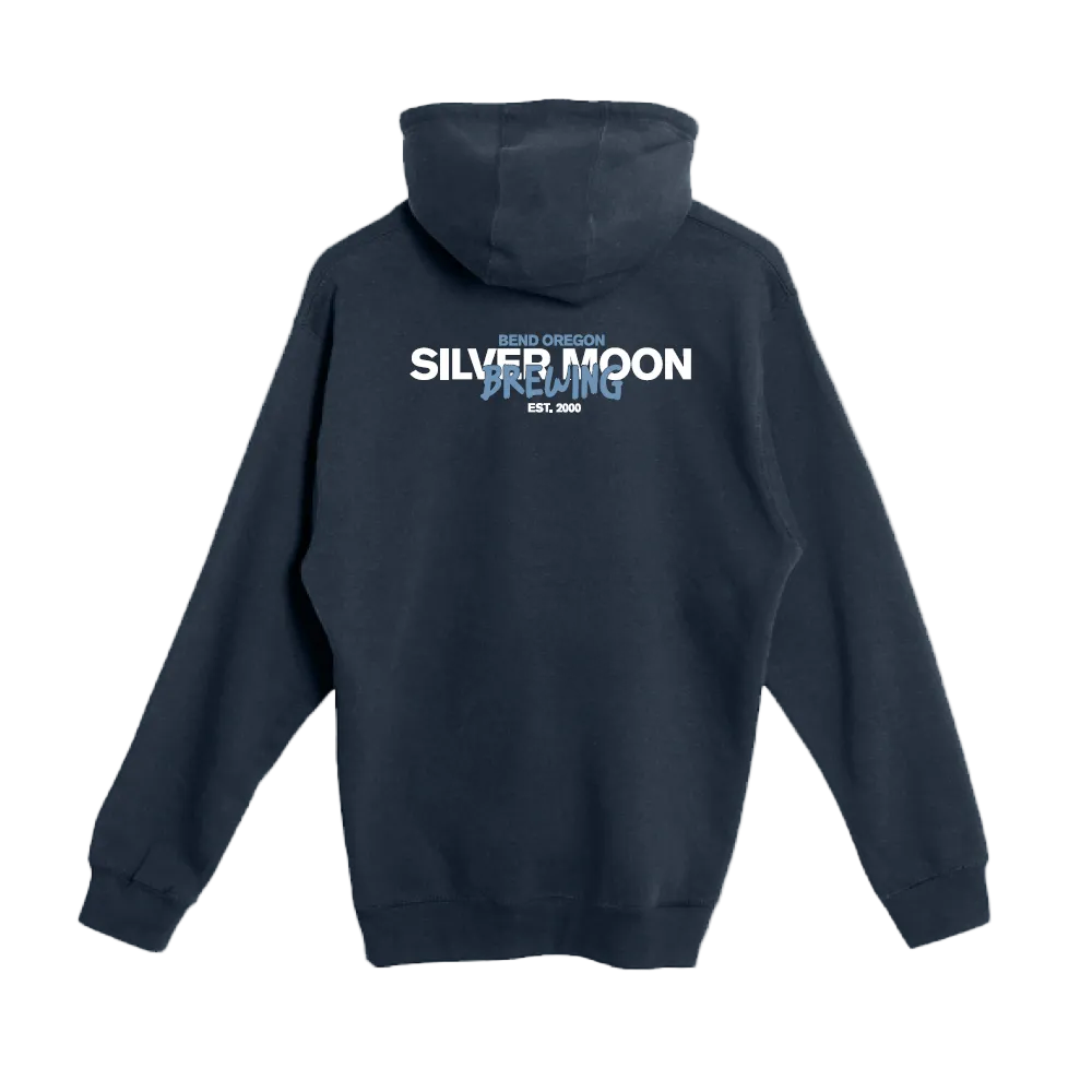Est. 2000 Silver Moon Brewing Full Zip Hoodie | Navy